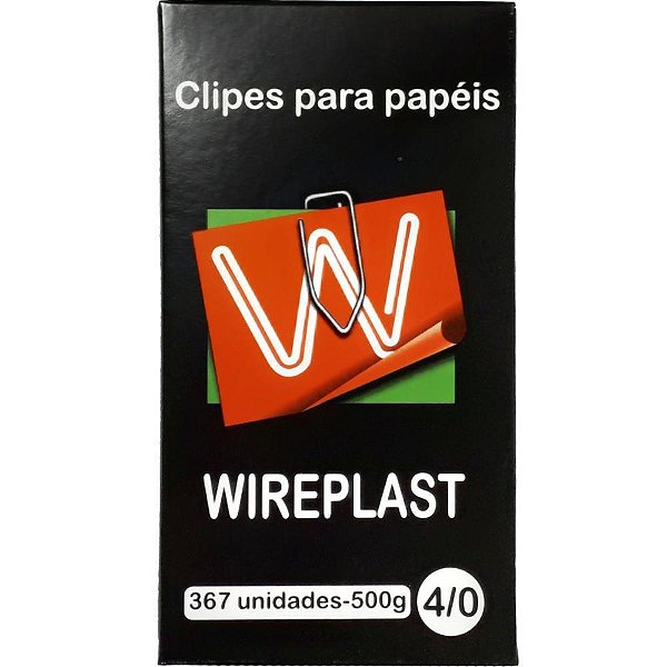 Clipe galvanizado aco 4/0 500g - wireplast (caixa)