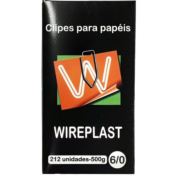 Clipe galvanizado aco 6/0 500g - wireplast (caixa)