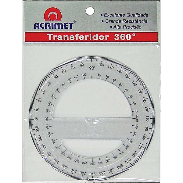 Transferidor poliestireno 360 graus - acrimet (pct.c/06)
