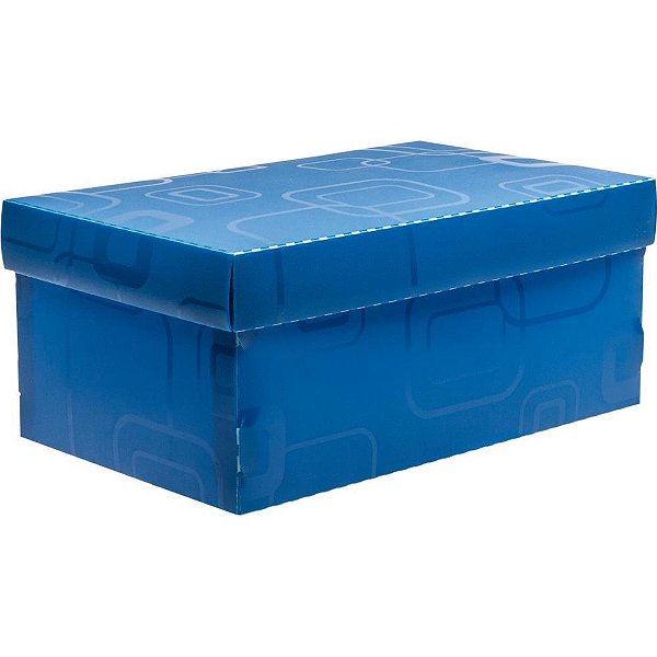Caixa organizadora top line sapato 28x17x12cm.az - dello (unidade)