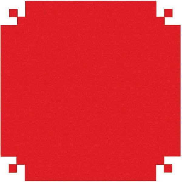 Plastico adesivo 45cmx10m pvc fosco vermelho - v.m.p. (rolo)