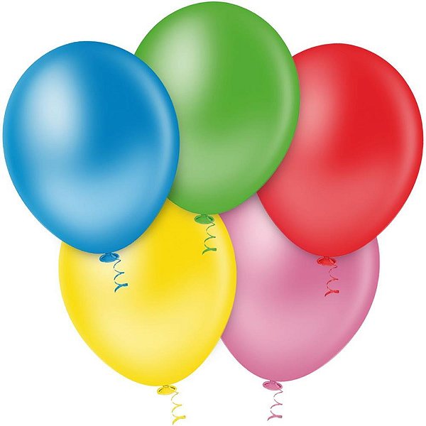 Balao 9 liso sortidos gran festa - riberball (pct.c/50)