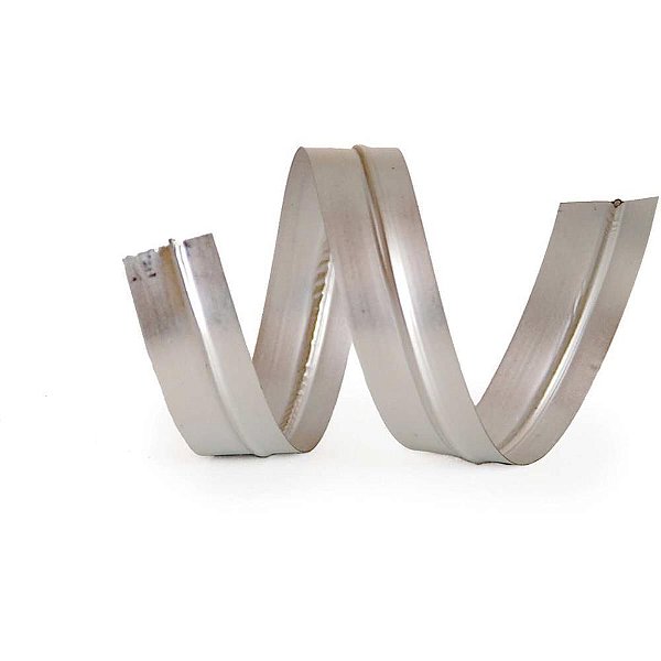 Fecho metalico prata 4mmx11cm. - cromus (pct.c/100)