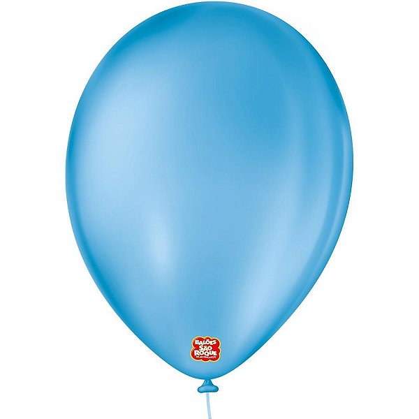 Balao 9 liso azul turquesa - sao roque (pct.c/50)