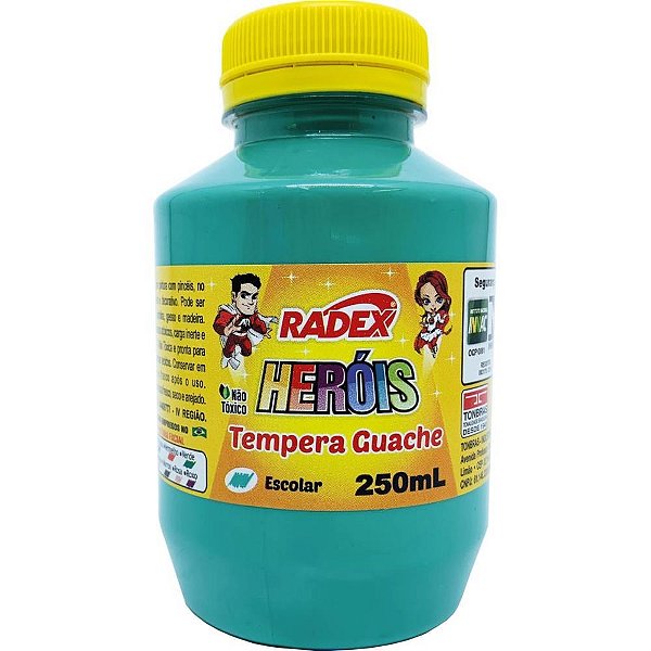 Tinta guache 250ml verde claro - radex (pct.c/03)