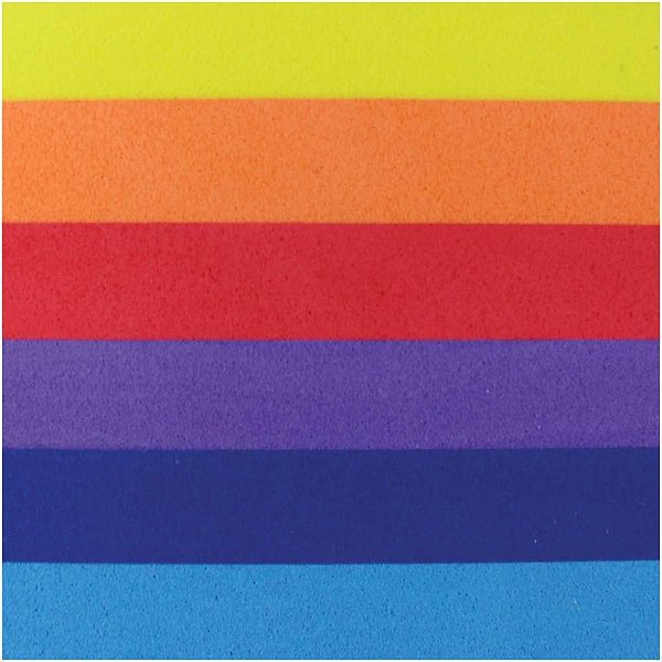 Placa em eva estampado 60x40cm arco iris 2mm - make+ (pct.c/05)