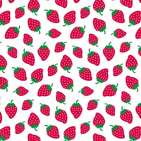Placa em eva estampado 60x40cm morango 2mm - make+ (pct.c/05)