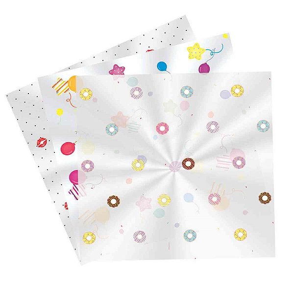 Saco poli transparente decorad 25x37cm. diversas estampas - cromus (pct.c/100)
