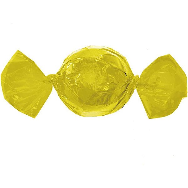 Embalagem para trufa/cone 15x16cm. amarelo - cromus (pct.c/100)