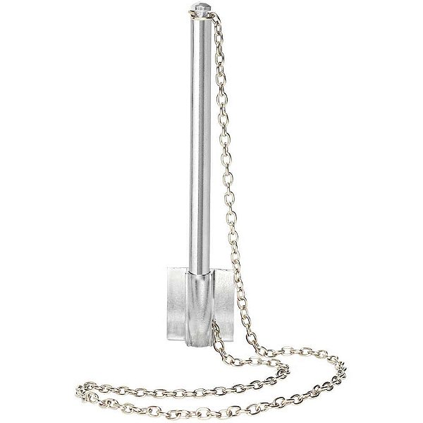 Caneta para balcao polida vertical c/suporte prat - caneta fixa (unidade)