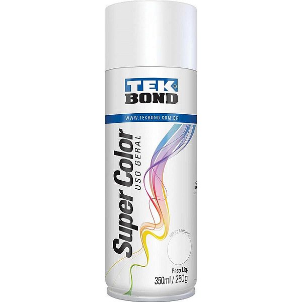 Tinta spray fosco branco 350ml/250g - tekbond (unidade)