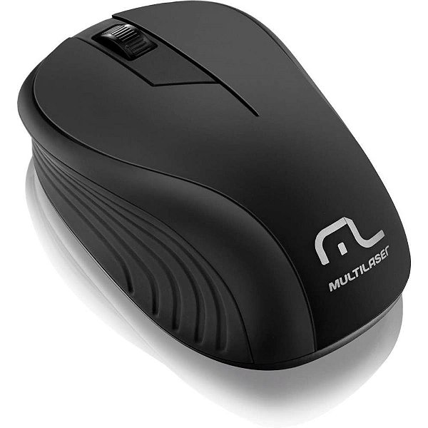 Mouse optico sem fio 1200dpi 2.4ghz alc. 10mt preto - multi (unidade)