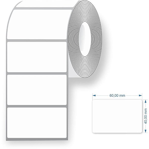 Etiqueta para balanca termica neutra 60x40mm 25m. - grespan (rolo)