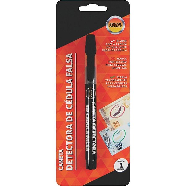 Caneta para identificacao jocar detectora cedulas falsas - leonora (unidade)