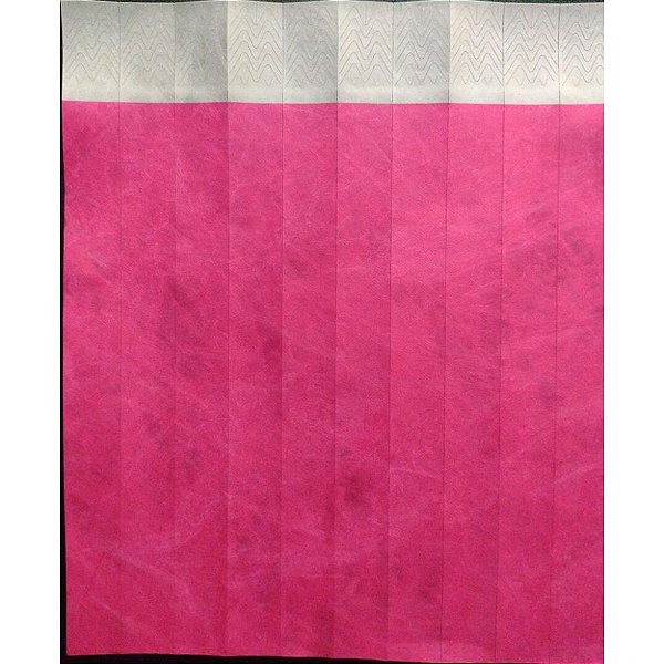 Pulseira identificacao tyvek pink fluor - tecnomidia (pct.c/50)