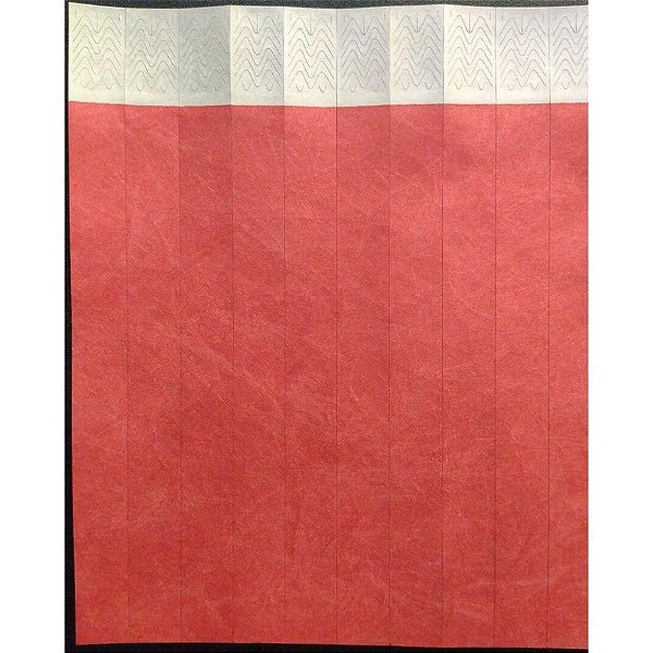 Pulseira identificacao tyvek vermelho - tecnomidia (pct.c/50)
