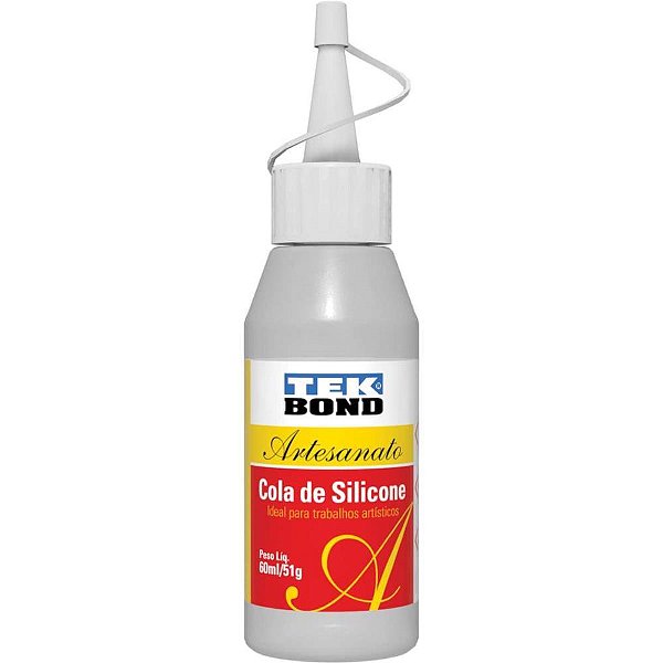 Cola para artesanato silicone liquida 51g/60ml. - tekbond (cx.c/12)
