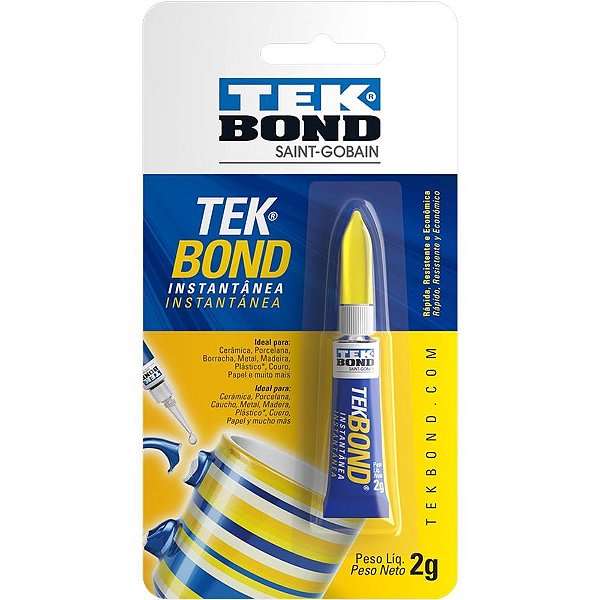 Cola de alta resistencia tekbond 2gr. blister - tekbond (dp.c/24)