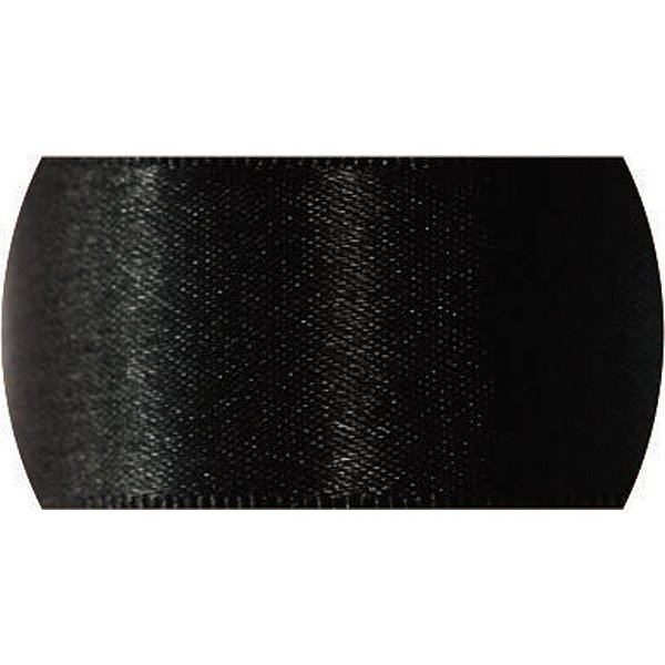 Fita de cetim 38mm 10m. preto 219 - fitas progresso (unidade)