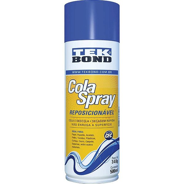 Cola spray reposicionavel 500ml - tekbond (unidade)