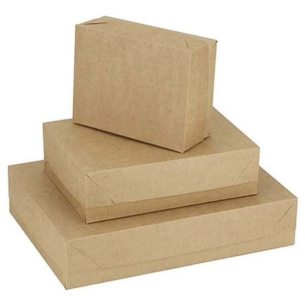 Caixa para presente com tampa kraft pq 19x14,5x7,5 - cristina (pct.c/10)