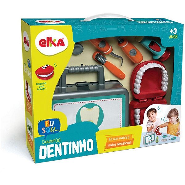 Brincando de profissoes dr. dentinho c/acessorios - elka (unidade)