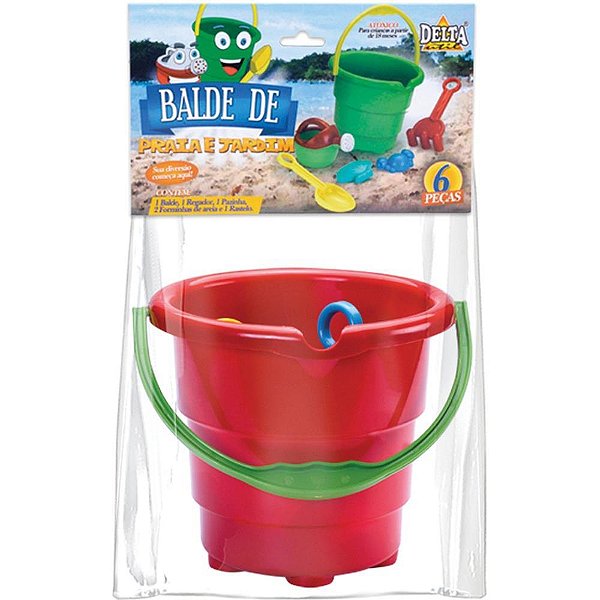 Baldinho de praia praia e jardim - monte libano (kit)