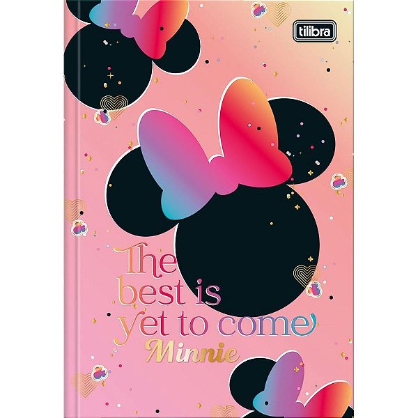 Caderno brochura 1/4 capa dura minnie top 48fls. - tilibra (pct.c/05)