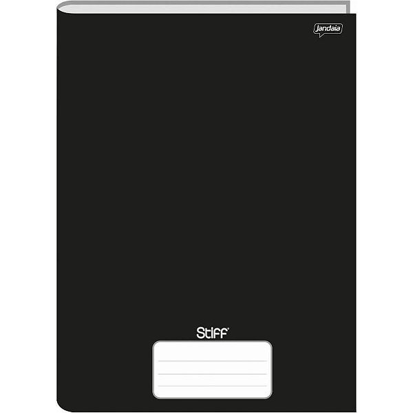 Caderno brochurao capa dura stiff 48 folhas preto - jandaia (pct.c/10)