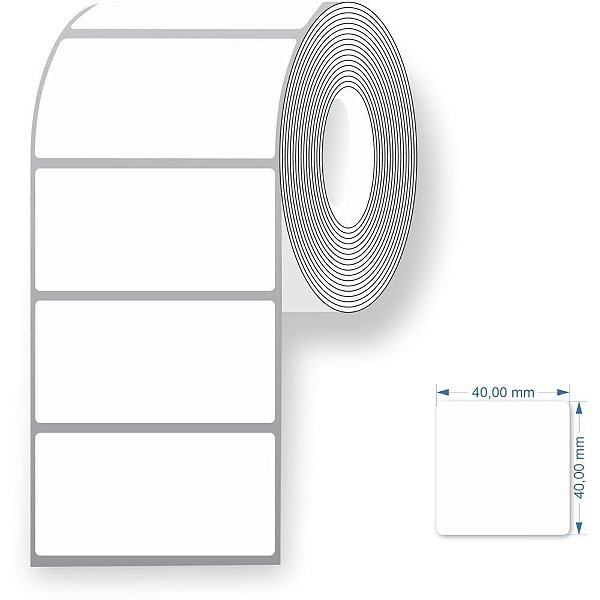 Etiqueta para balanca termica neutra 40x40mm 25m. - grespan (pct.c/05)