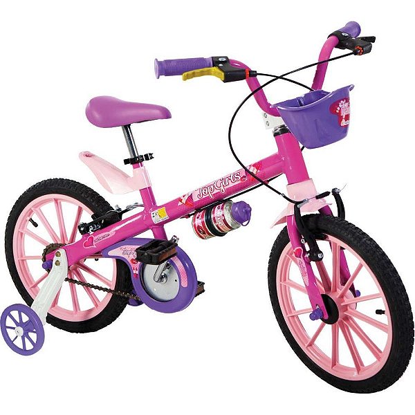Bicicleta infantil aro 16 top girls - nathor (unidade)