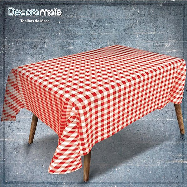 Toalha termica xadrez vermelho 1,40 x 30m. - plastvinil (rolo)