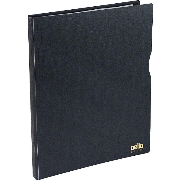 Pasta catalogo a4 30 env. executiva preta - dello (unidade)