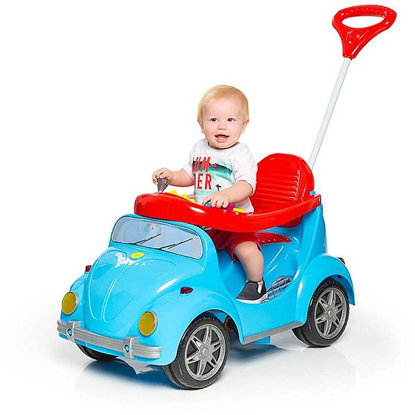Veiculo para bebe 1300 fouks azul c/som - calesita (unidade)