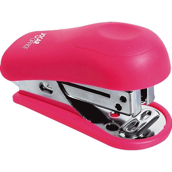 Grampeador mini p/12fls jocar plast cores sor - leonora (cx.c/12)