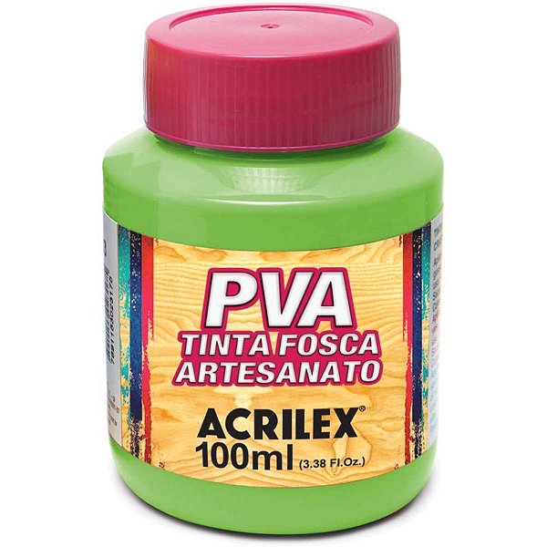 Tinta pva 100ml. verde folha - acrilex (pct.c/06)