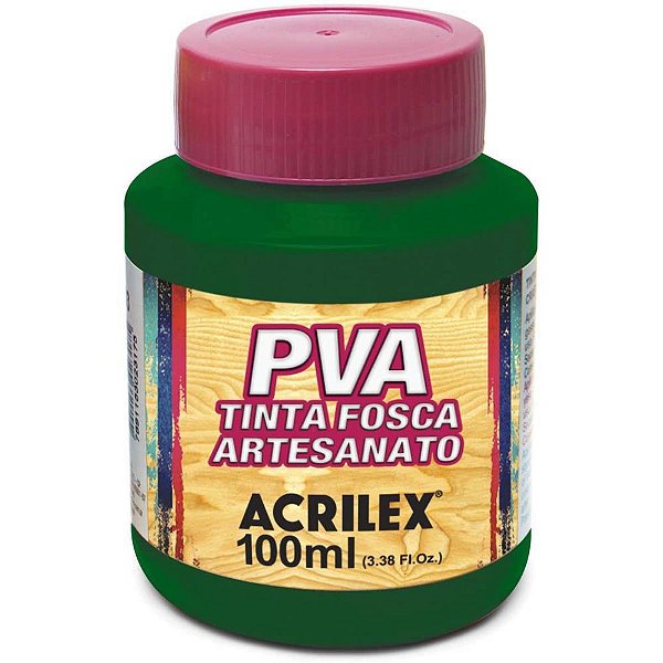 Tinta pva 100ml. verde musgo - acrilex (pct.c/06)