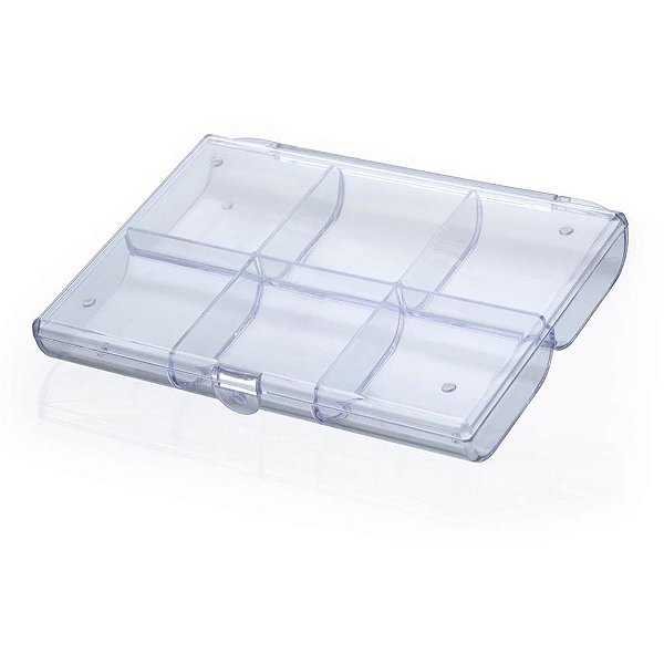 Organizador caixa c/6 div. cristal - maxcril (unidade)