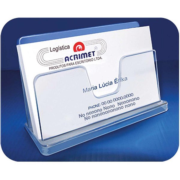 Acessorio para mesa porta cartao visita classic cr - acrimet (pct.c/03)
