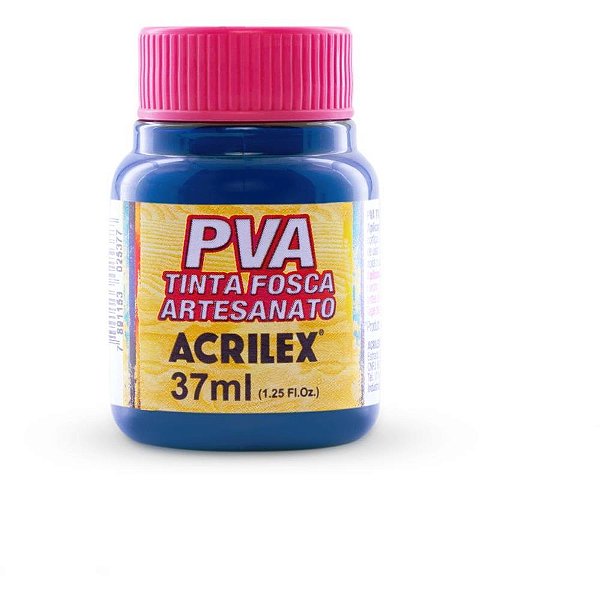 Tinta pva 37ml. azul turquesa - acrilex (cx.c/12)