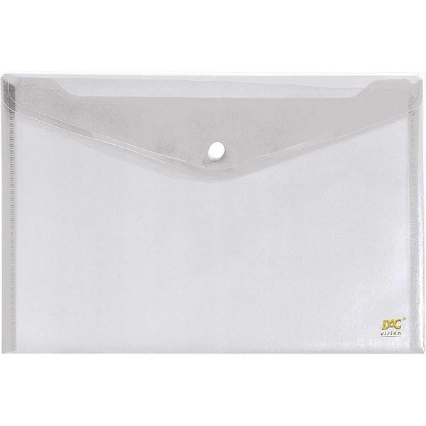 Pasta envelope a4 cristal c/botao - dac (pct.c/10)