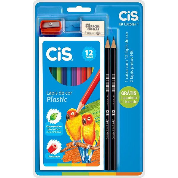Kit escolar escolar bl. 5 peças - sertic (kit)