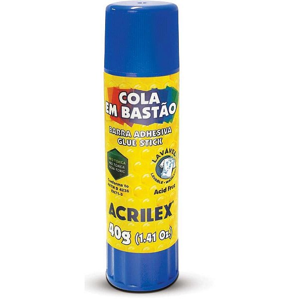 Cola em bastao glue stick 40g - acrilex (cx.c/05)