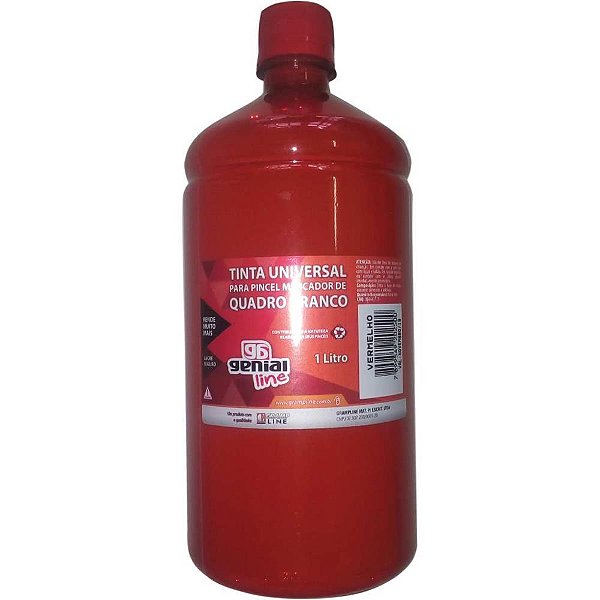 Tinta marcador quadro branco reabastecedor ge-1000ml vermel - gramp line (unidade)