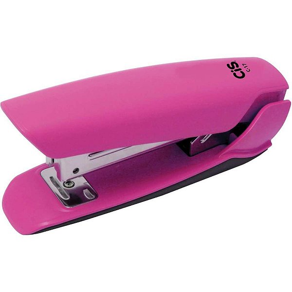 Grampeador plastico cis c-17 p/20fls rosa - sertic (unidade)