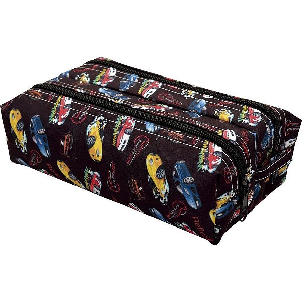 Estojo duplo tecido carrinho masculino - reflex (pct.c/04)