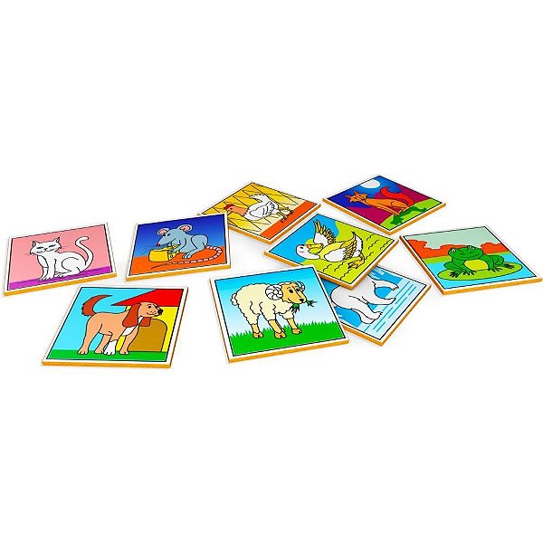 Jogo da memoria animais e filhotes 40pçs - carlu (unidade)