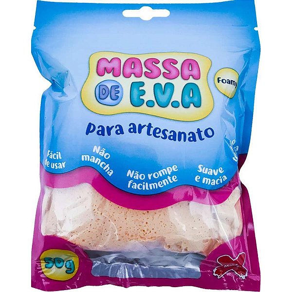 Massa de eva bege 50g - make+ (unidade)