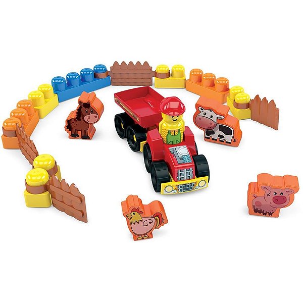Brinquedo educativo box fazendinha 20pecas - dismat (unidade)