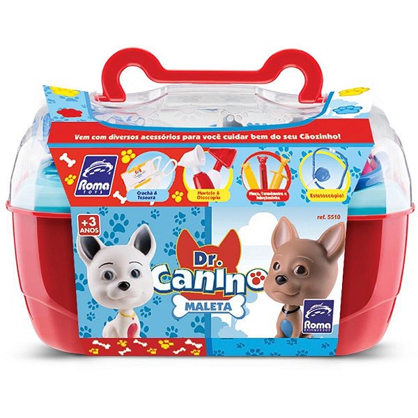 Brincando de profissoes doutor canino pet maleta (s) - roma (unidade)